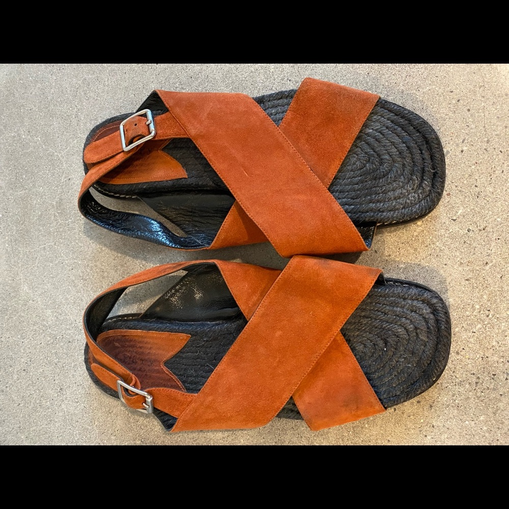 Theory Suede Sandals